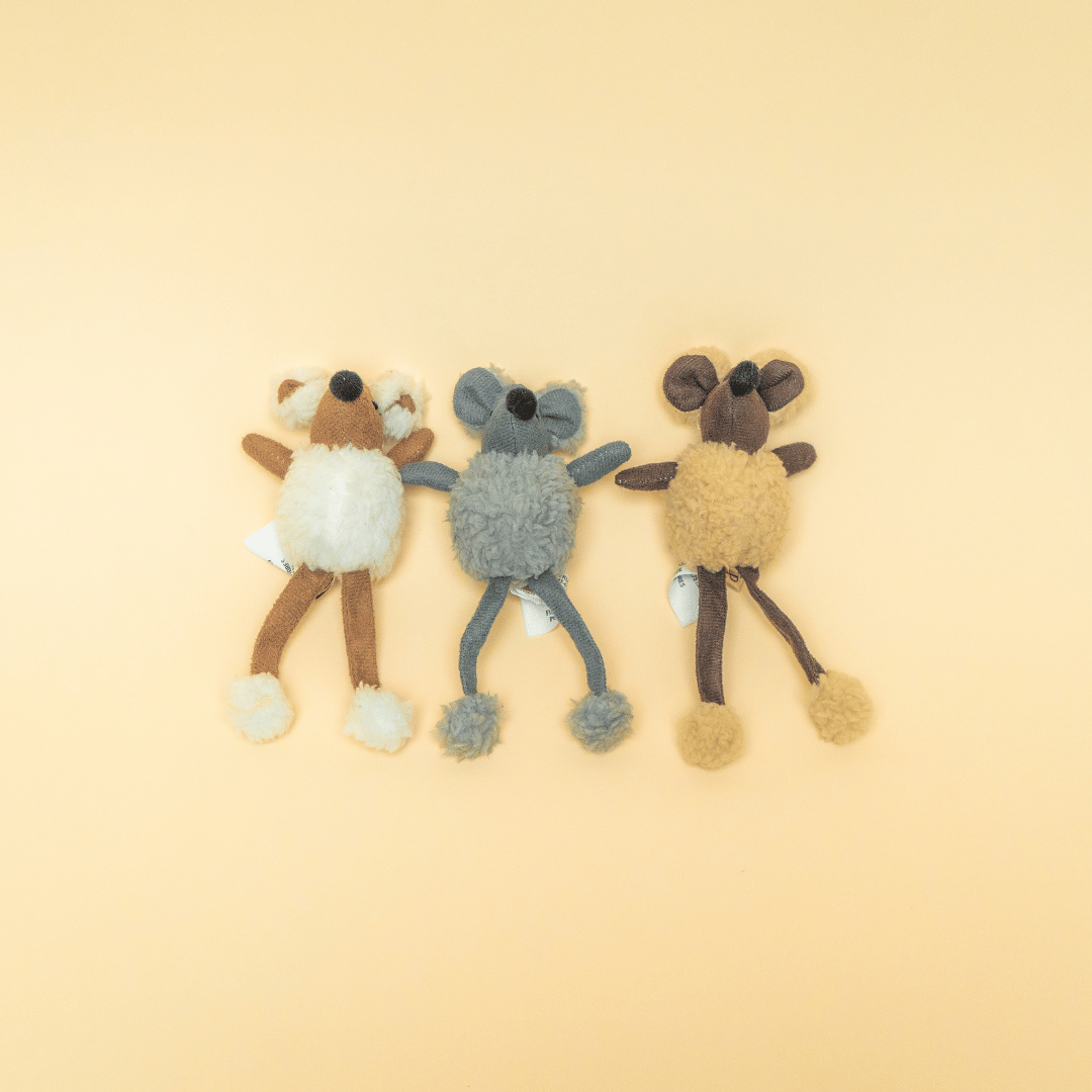 Lambswool Mouse Dangler Catnip Toy